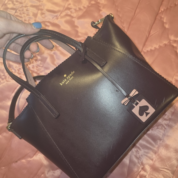 Kate Spade Purple Leather Handbag - Picture 9 of 12